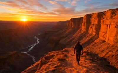 Discover the fish river canyon rim walk: a breathtaking trek with dramatic cliffside views