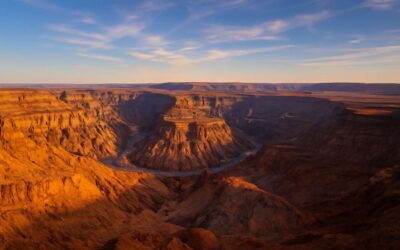 Adventure awaits at the fish river canyon in southern namibia: a desert wonder.