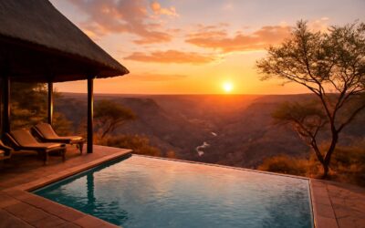 A desert escape at fish river canyon lodge namibia — where vast skies meet red rock.