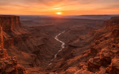 Discover the awe of fish river canyon, an epic trek through a dramatic desert gorge